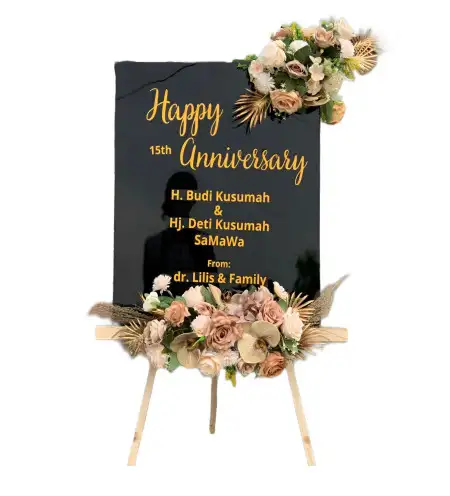 Papan Bunga Akrilik Badak Anom