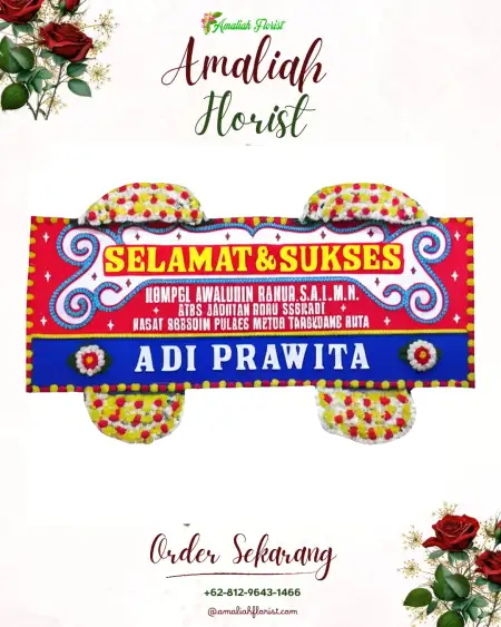 Papan Bunga Ucapan Selamat Badak Anom